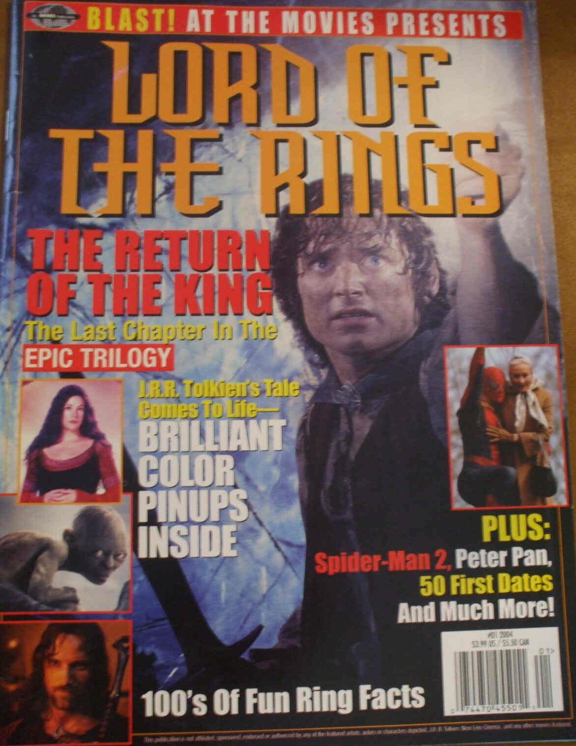 BLAST! AT THE MOVIES PRESENTS magazine side cover Issue 1  2004