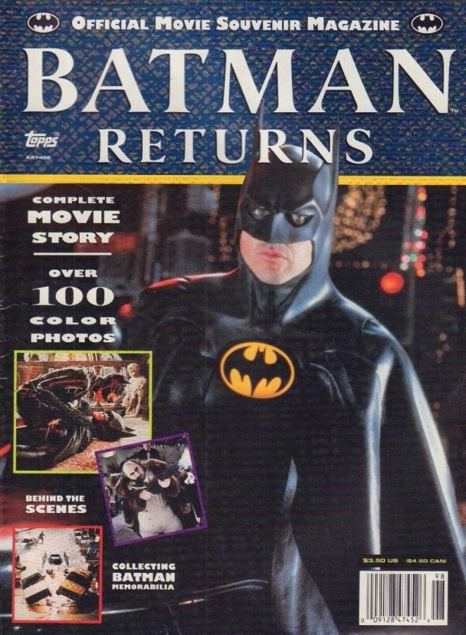 BATMAN RETURNS magazine side cover  1992
