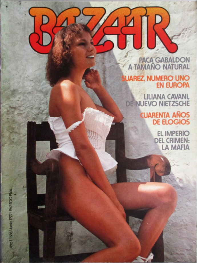 BAZAAR magazine side cover Issue 6   1977
