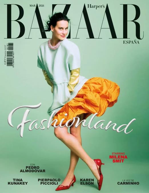 HARPERS BAZAAR SPAIN magazine side cover  March 2026