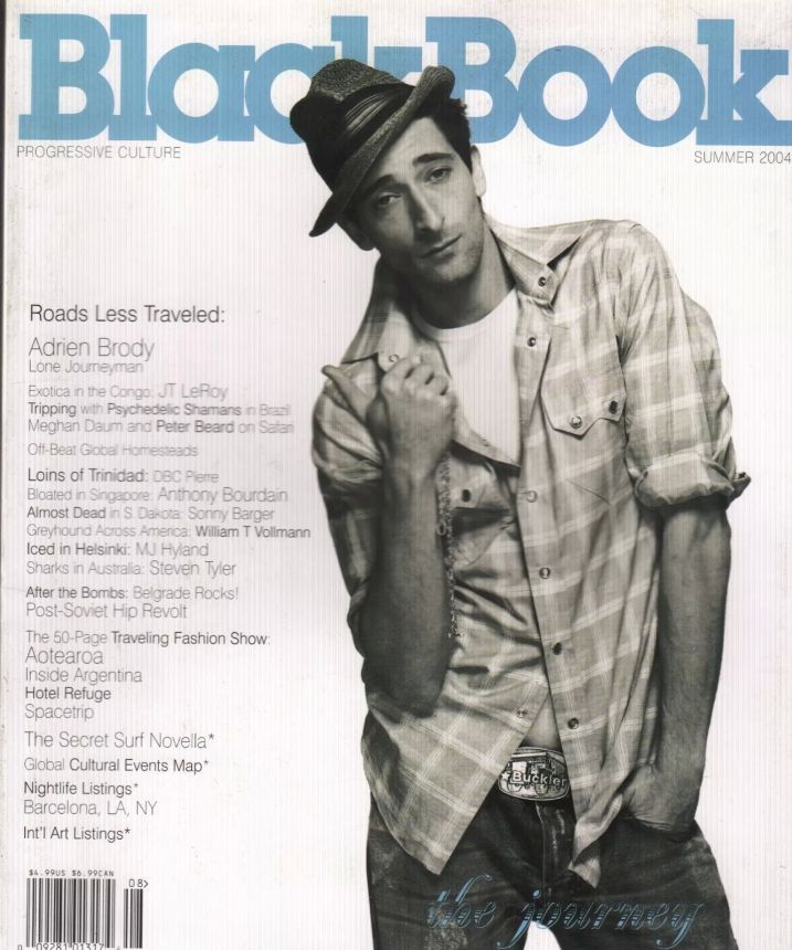 BLACK BOOK magazine side cover Summer 2004