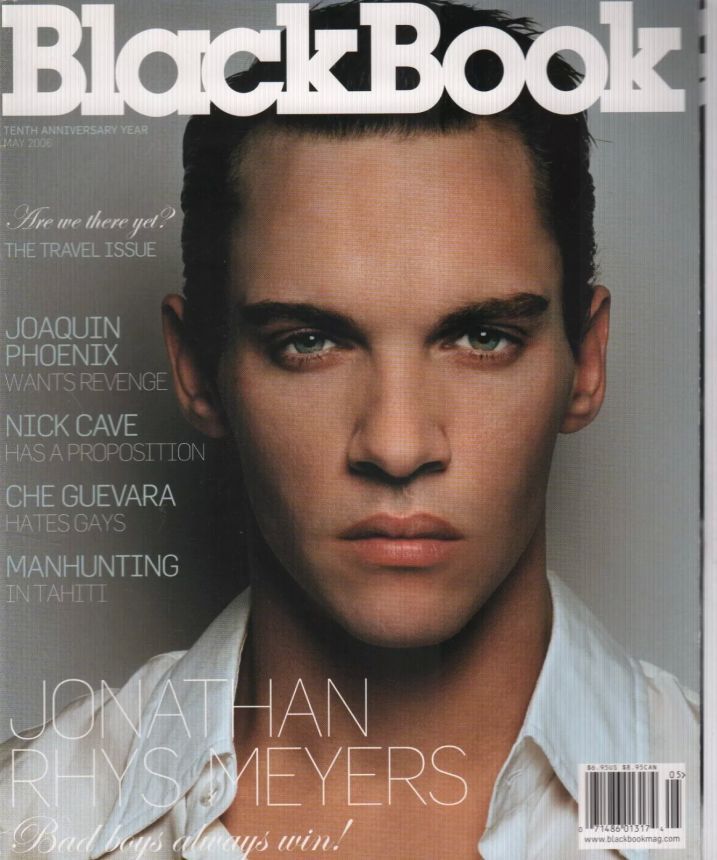 BLACK BOOK magazine side cover  May 2006