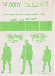 BLOODY DARLINGS magazine side cover Issue 4  1992