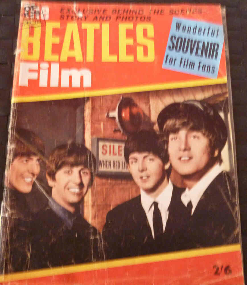 BEATLES FILM magazine side cover  1964