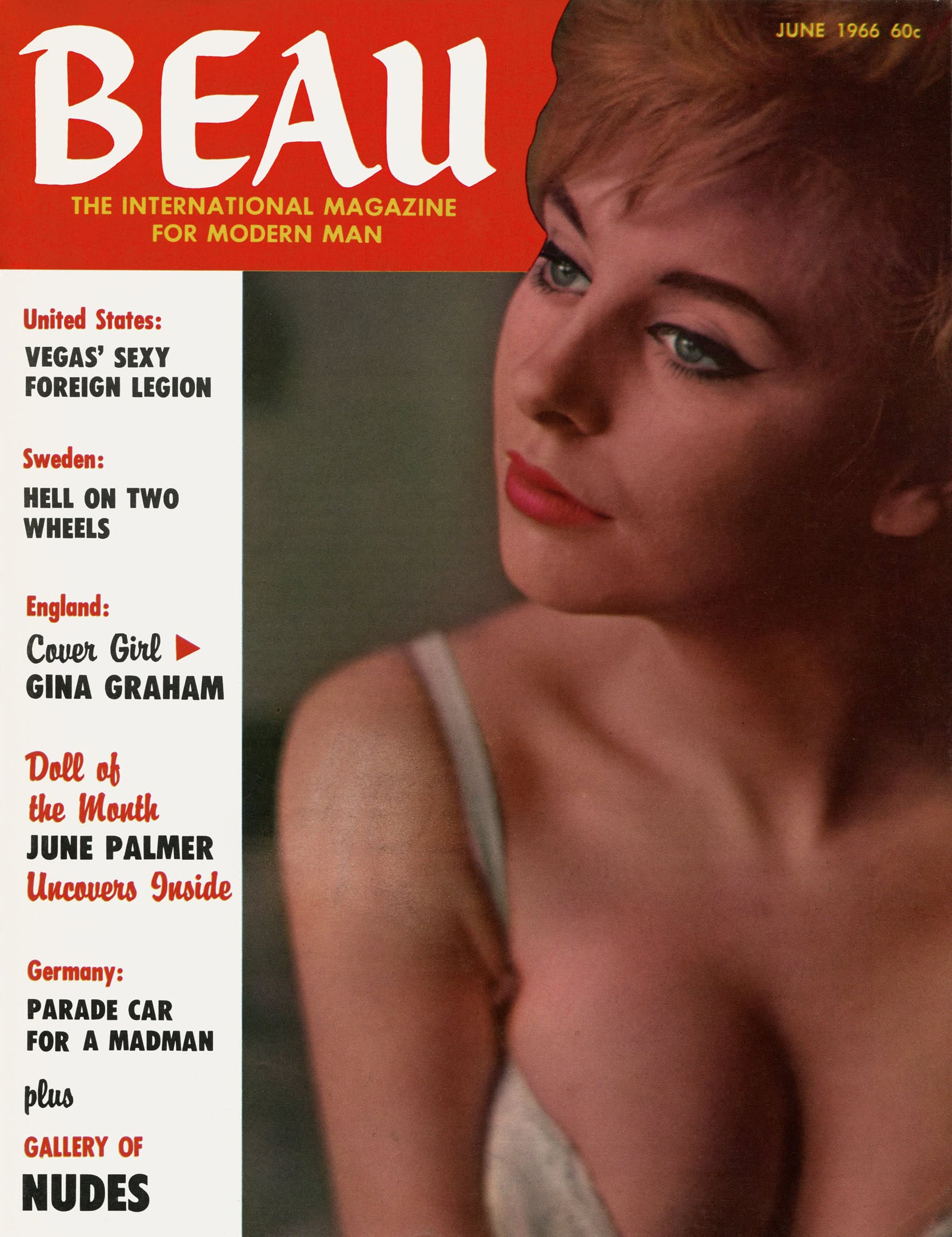 BEAU magazine side cover Issue 1 June 1966
