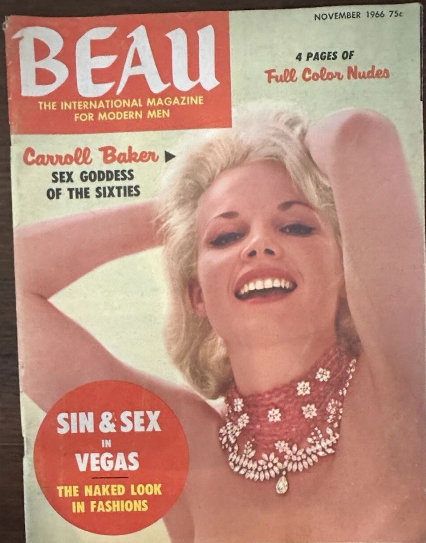 BEAU magazine side cover Issue 6 November 1966