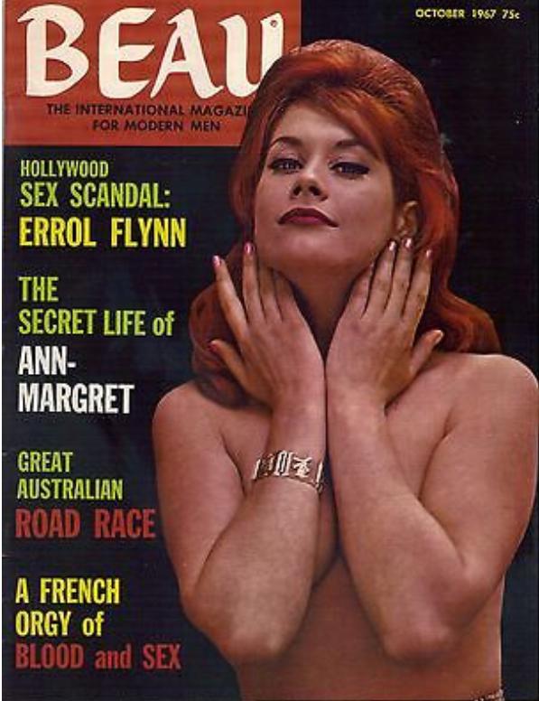 BEAU magazine side cover Issue 17 October 1967