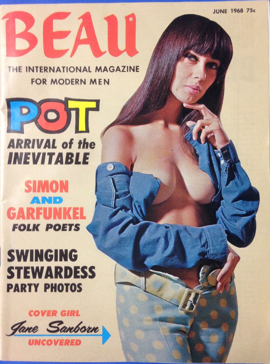 BEAU magazine side cover Issue 24 June 1968