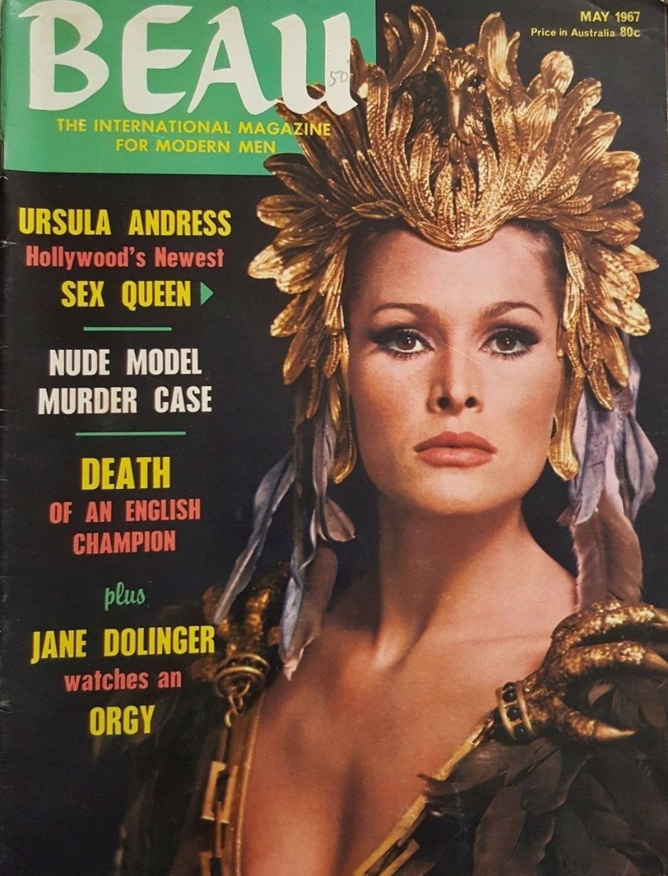 BEAU (AU) magazine side cover Issue 1  Vol 1 No  1  May 1967