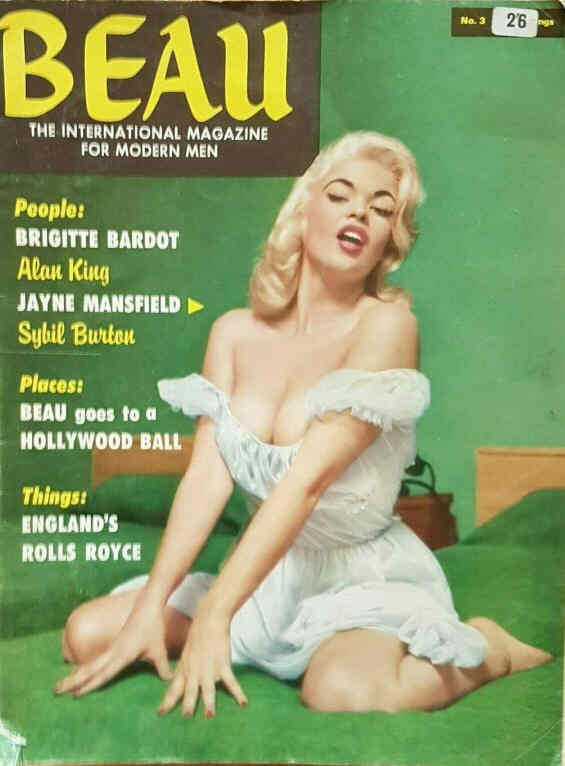 BEAU (UK) magazine side cover Issue 3  August 1966