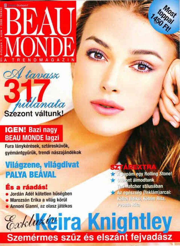 BEAU MONDE HUNGARY magazine side cover Spring 2006