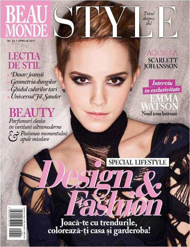 BEAU MONDE ROMANIA magazine side cover  April 2011