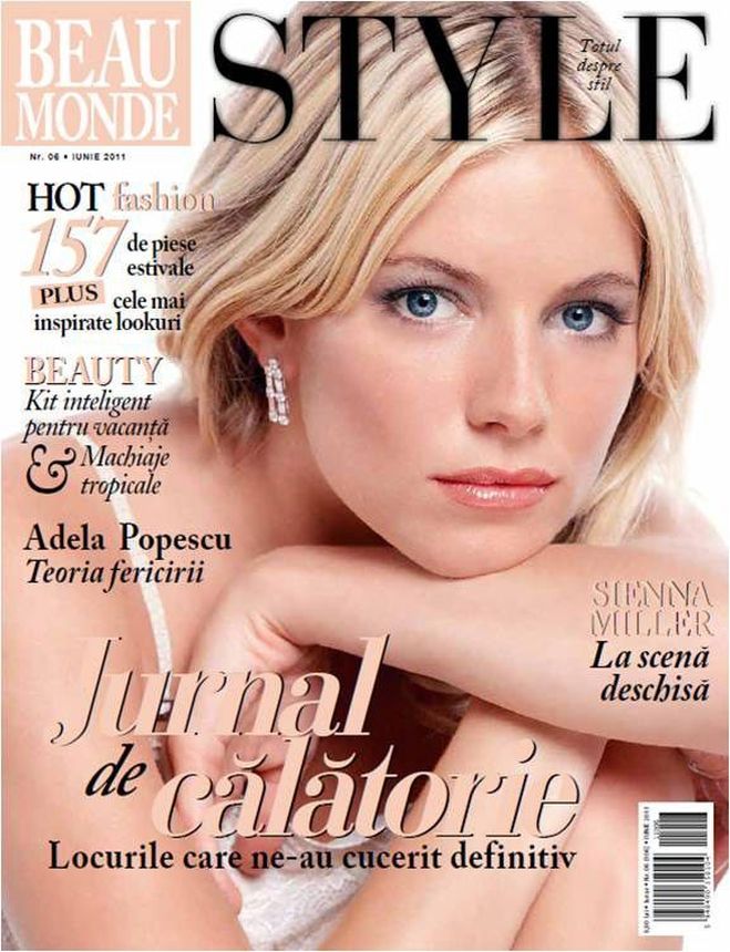 BEAU MONDE ROMANIA magazine side cover  June 2011