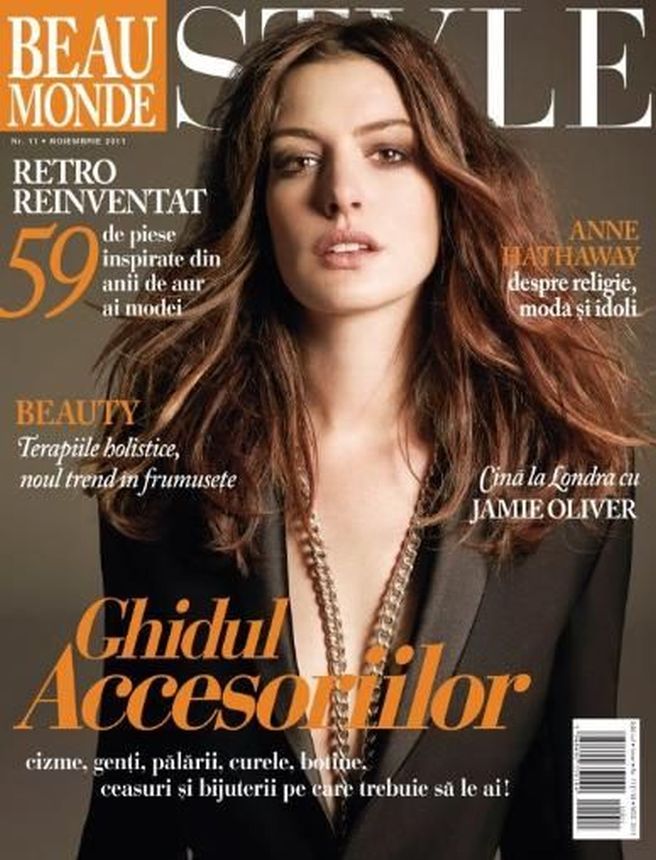 BEAU MONDE ROMANIA magazine side cover  November 2011