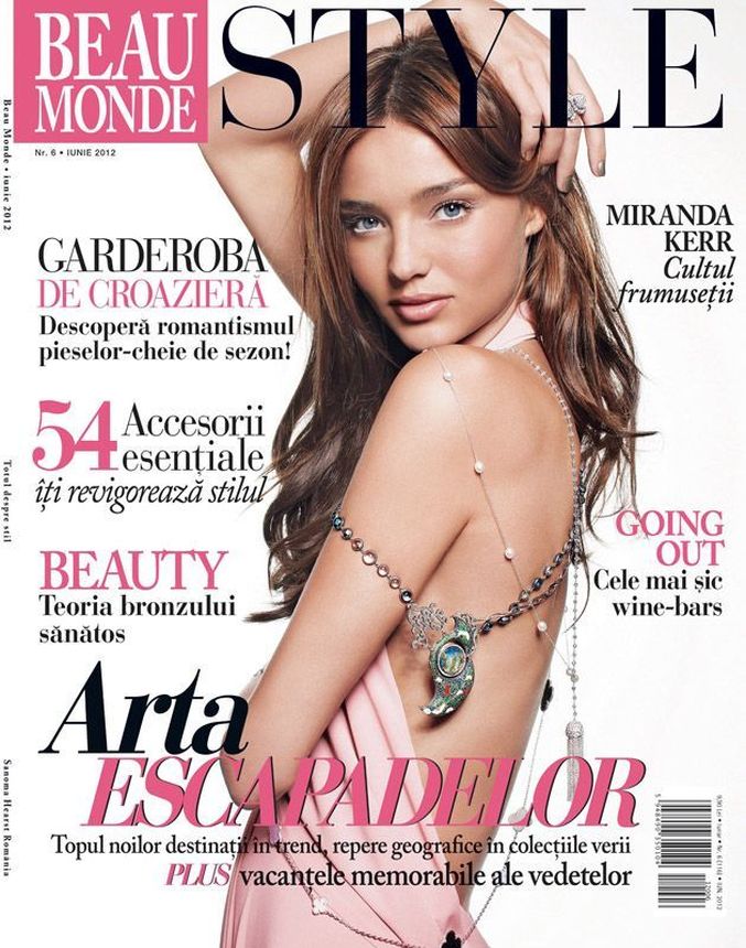 BEAU MONDE ROMANIA magazine side cover  June 2012