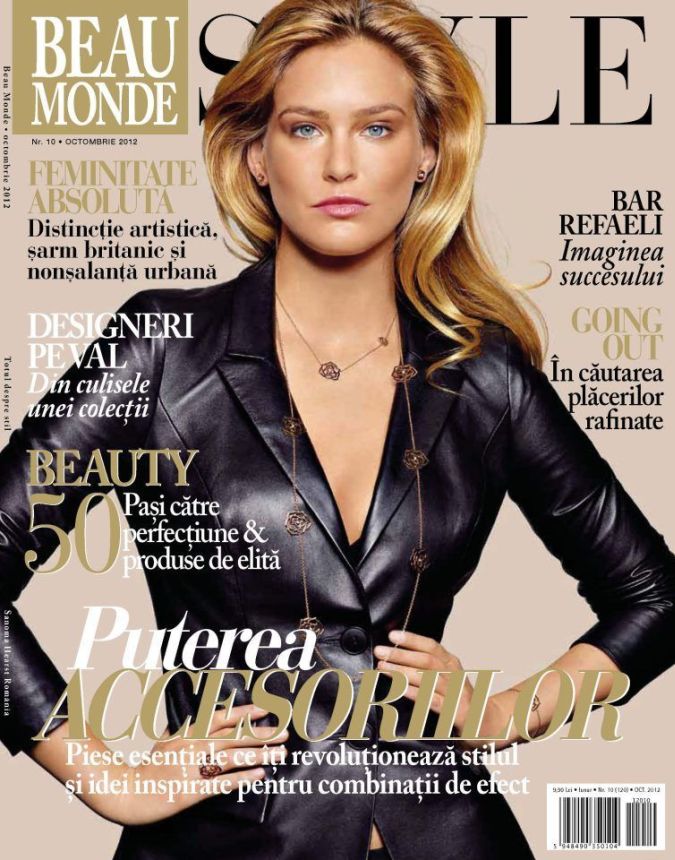 BEAU MONDE ROMANIA magazine side cover  October 2012
