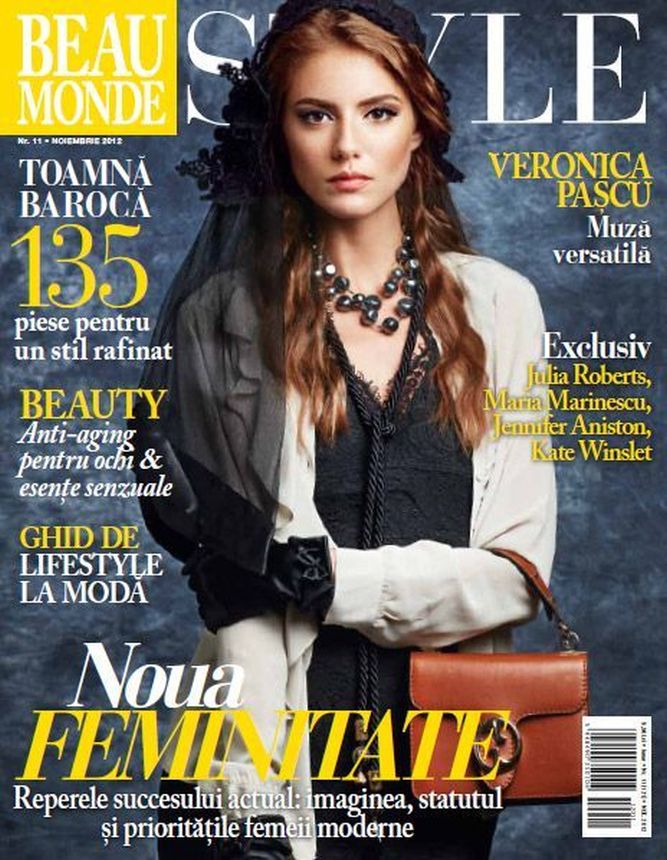 BEAU MONDE ROMANIA magazine side cover  November 2012