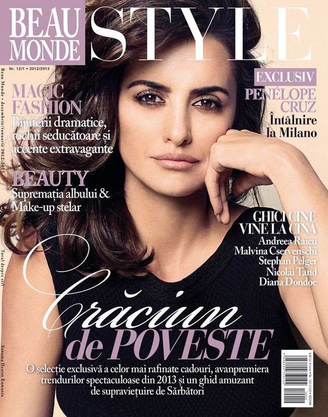 BEAU MONDE ROMANIA magazine side cover  December 2012/ January 2013 