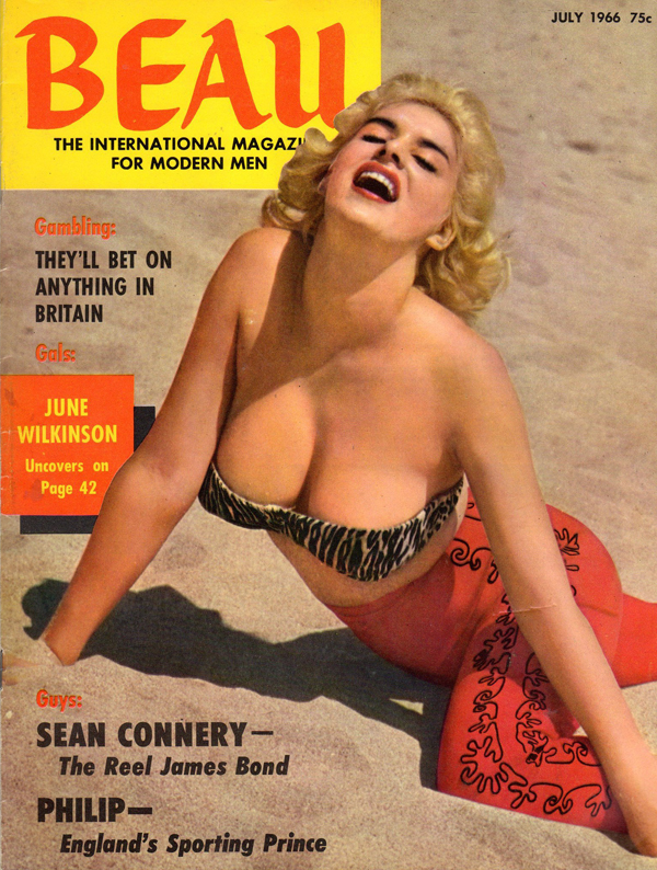 BEAU magazine side cover Issue 2  July 1966