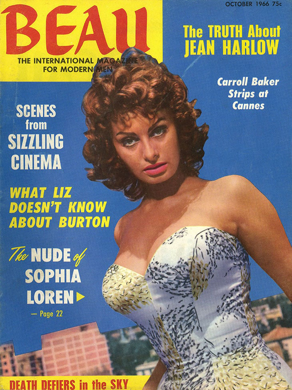 BEAU magazine side cover Issue 5  October 1966