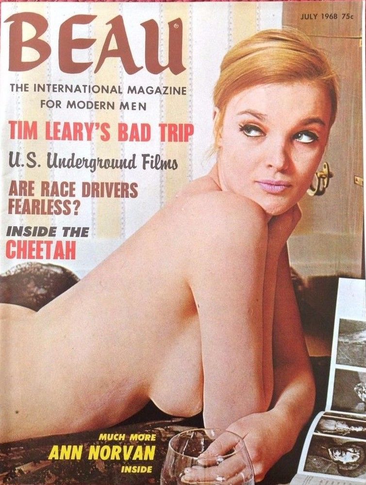 BEAU magazine side cover Issue 25  Vol 3 No  25  July 1968