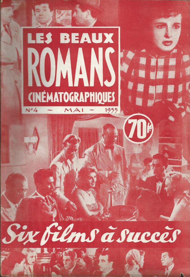 BEAUX ROMANS CINEMATOGRAPHIQUES magazine side cover Issue 4 May 1955