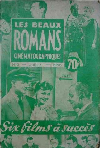BEAUX ROMANS CINEMATOGRAPHIQUES magazine side cover Issue 5 July 1956