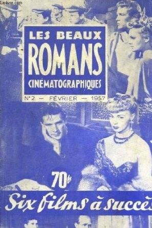 BEAUX ROMANS CINEMATOGRAPHIQUES magazine side cover Issue 2 February 1957