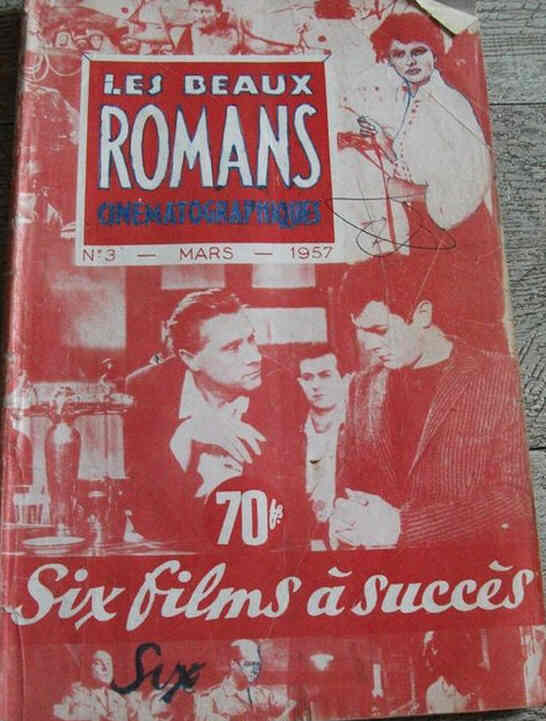 BEAUX ROMANS CINEMATOGRAPHIQUES magazine side cover Issue 3 March 1957