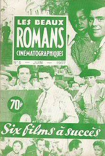 BEAUX ROMANS CINEMATOGRAPHIQUES magazine side cover Issue 5 June 1957
