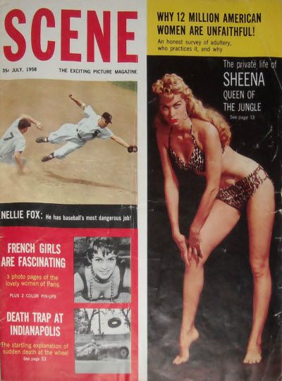 BEHIND THE SCENE magazine side cover  Vol 4 # 6 July 1958