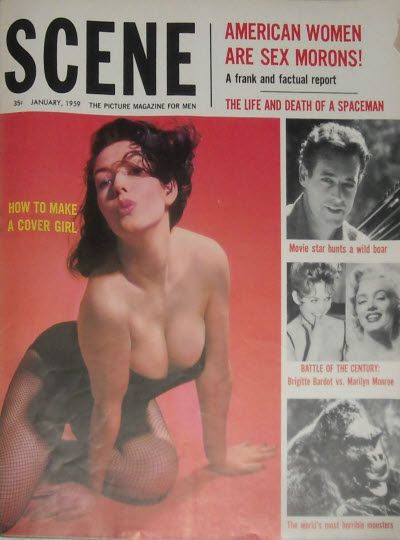 BEHIND THE SCENE magazine side cover  Vol 5 # 2 January 1959