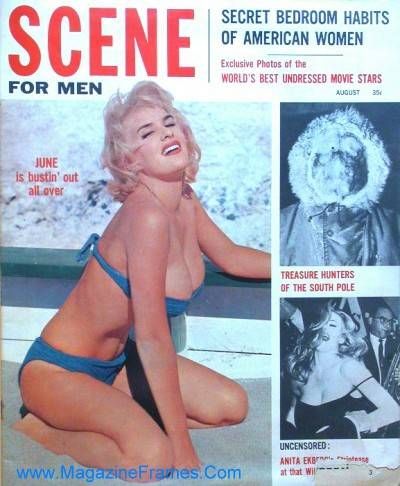 BEHIND THE SCENE magazine side cover  Vol 5 # 4 August 1959