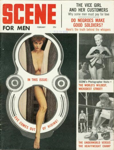 BEHIND THE SCENE magazine side cover  Vol 6 # 1 February 1960