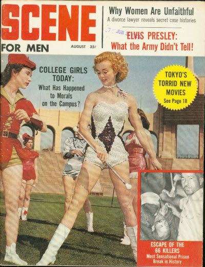 BEHIND THE SCENE magazine side cover  Vol 6 # 4 August 1960