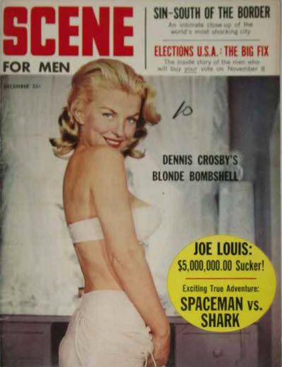 BEHIND THE SCENE magazine side cover  Vol 6 # 6 December 1960