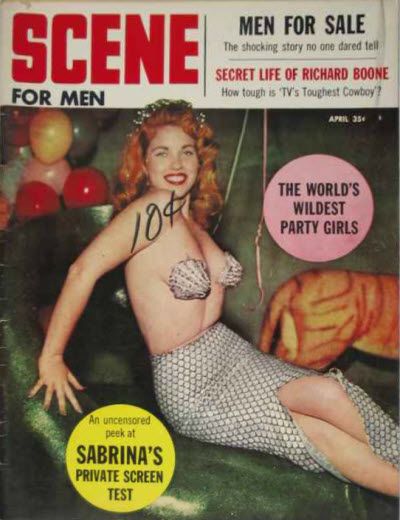 BEHIND THE SCENE magazine side cover  Vol 7 # 2 April 1961