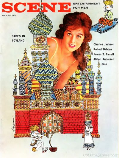 BEHIND THE SCENE magazine side cover  Vol 8 # 4 August 1962