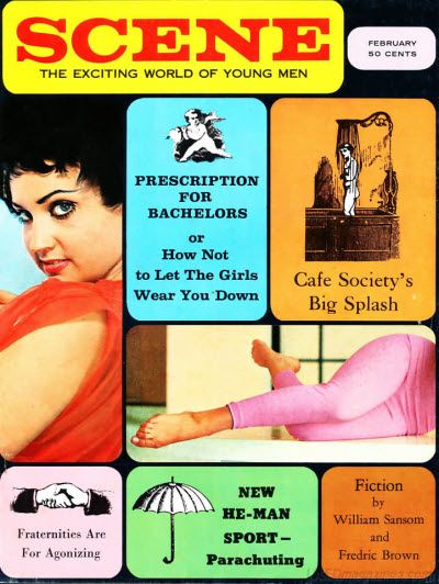 BEHIND THE SCENE magazine side cover  Vol 9 # 1 February 1963