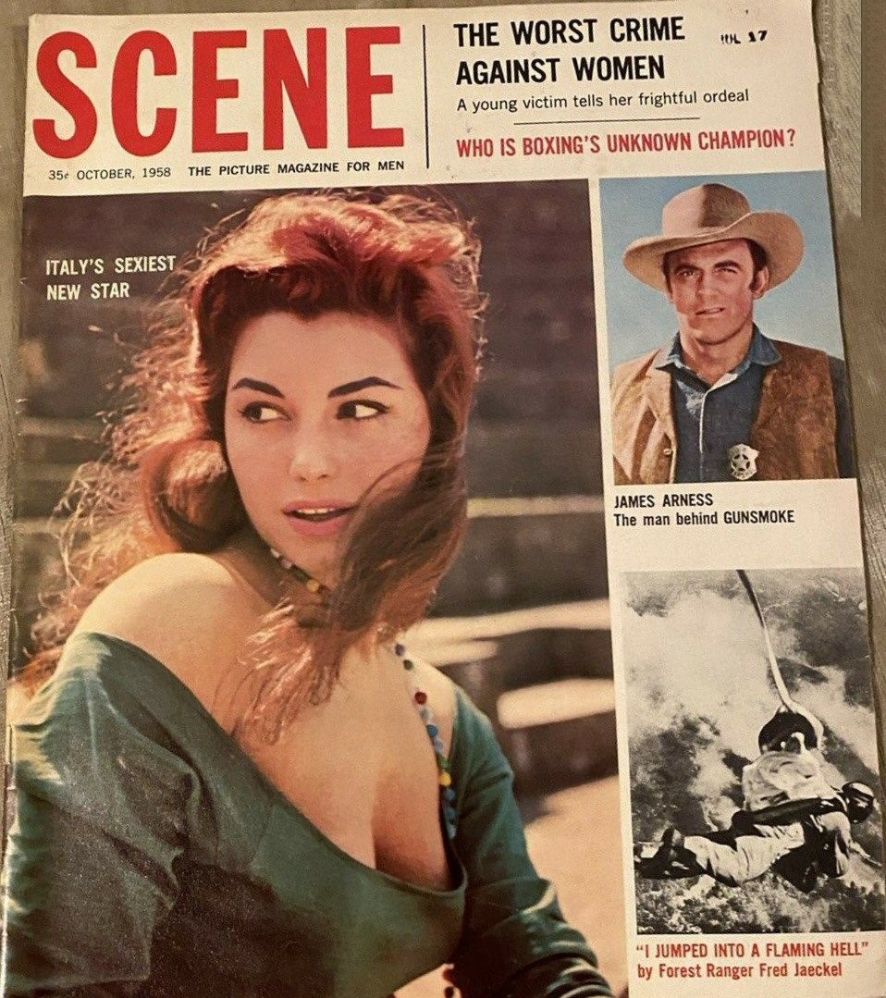 BEHIND THE SCENE magazine side cover  Vol 5 No  1  October 1958