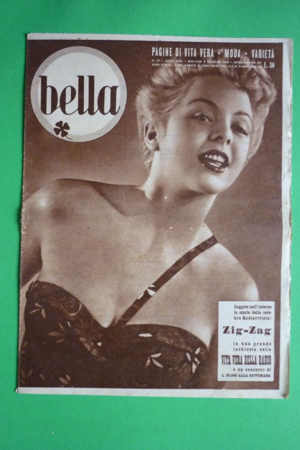 BELLA magazine side cover Issue 27 5 July 1951