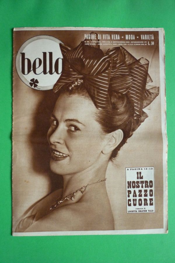 BELLA magazine side cover Issue 36 6 September 1951