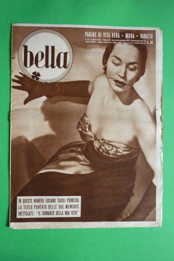 BELLA magazine side cover Issue 47 22 November 1951