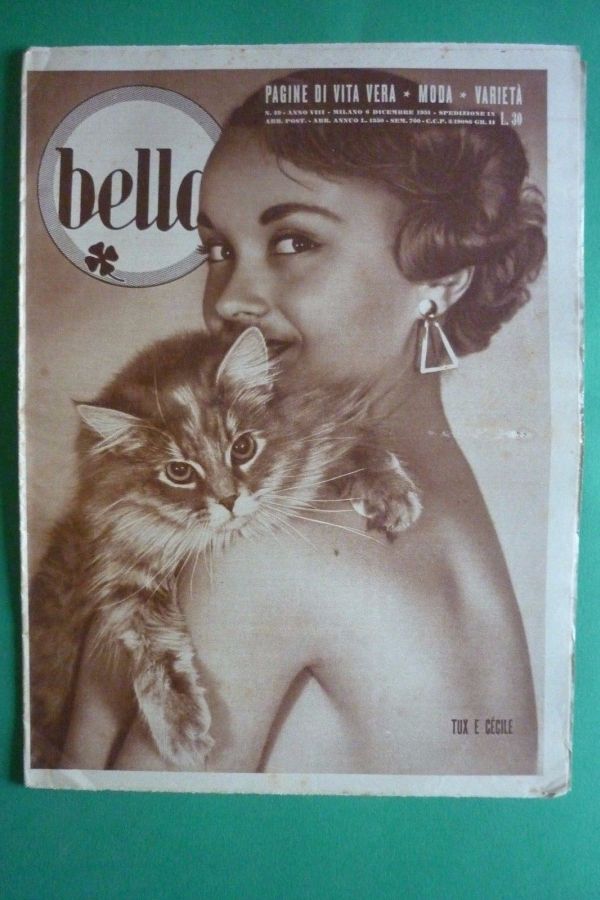 BELLA magazine side cover Issue 49 6 December 1951