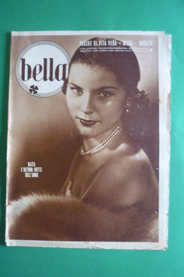 BELLA magazine side cover Issue 52 27 December 1951