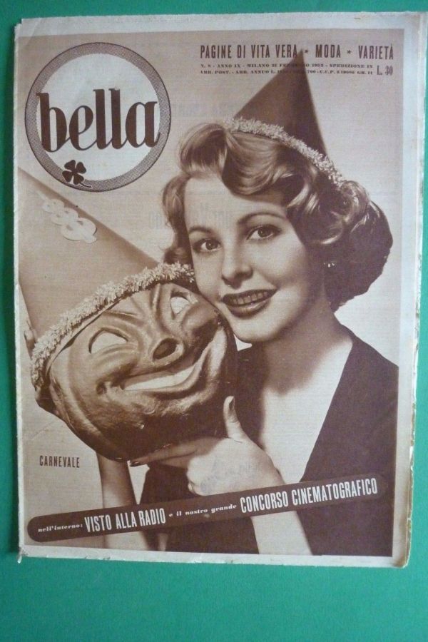 BELLA magazine side cover Issue 8 21 February 1952