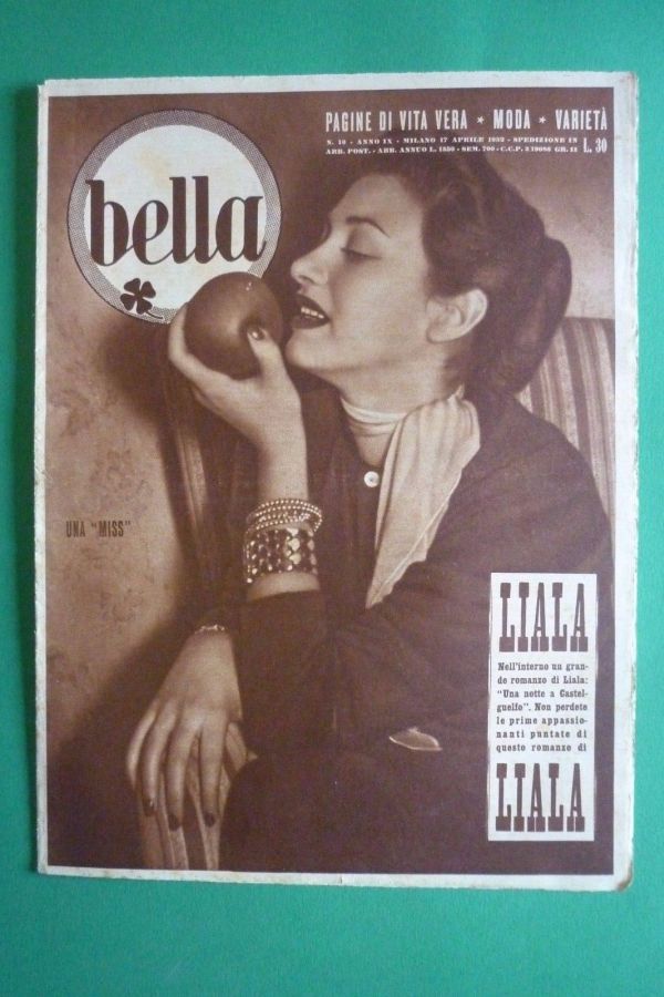 BELLA magazine side cover Issue 16 17 April 1952