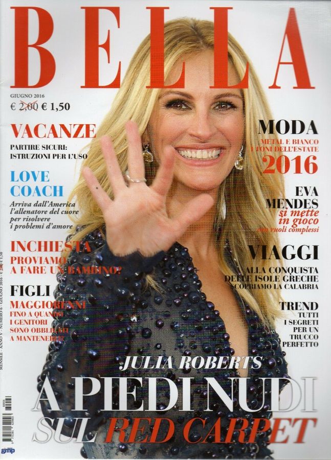BELLA magazine side cover  June 2016