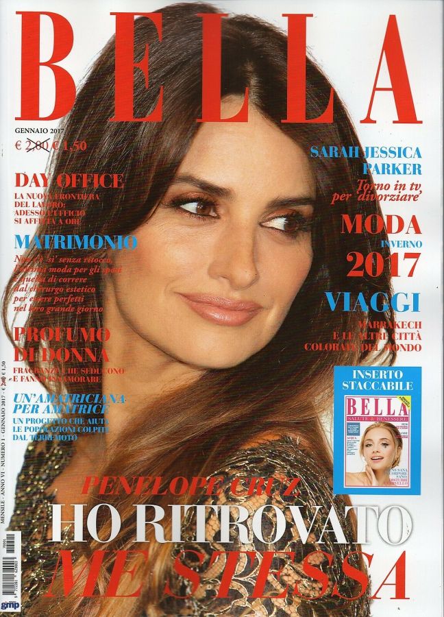 BELLA magazine side cover  January 2017