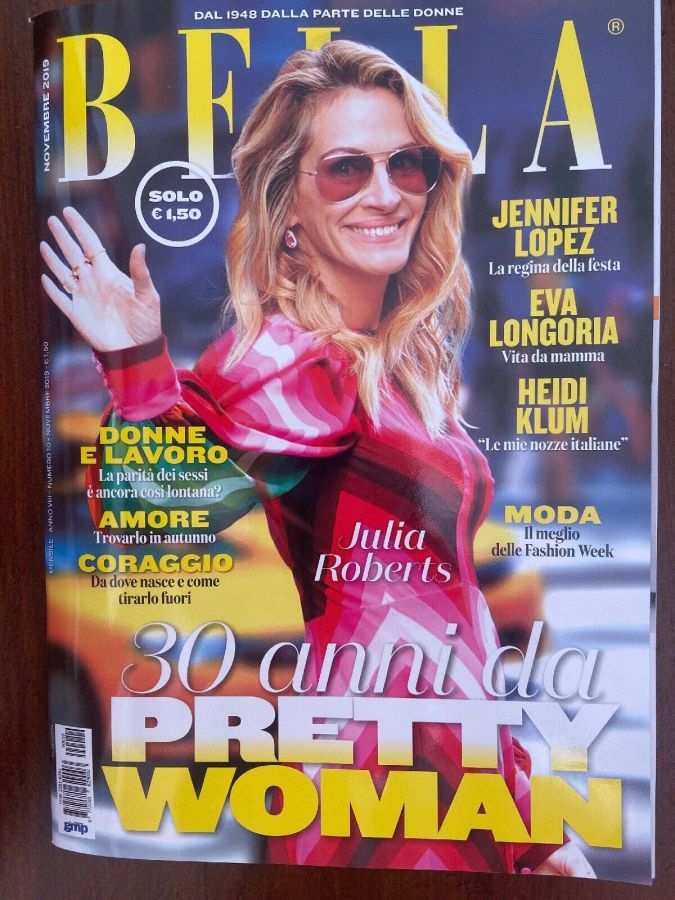 BELLA magazine side cover  November 2019